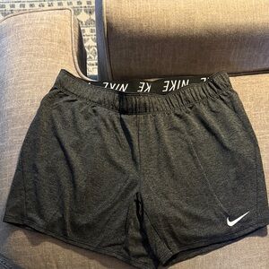 Nike Women's Charcoal Gray Athletic Shorts